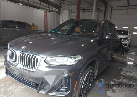 2022 BMW X3 xDrive30I z USA, uszkodzony, nr VIN 5UX53DP05N9K21881